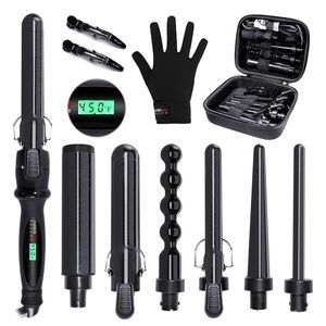7 in 1 ceramic curling wand set